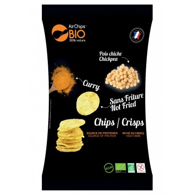 Chips à base de Pois Chiche et Curry