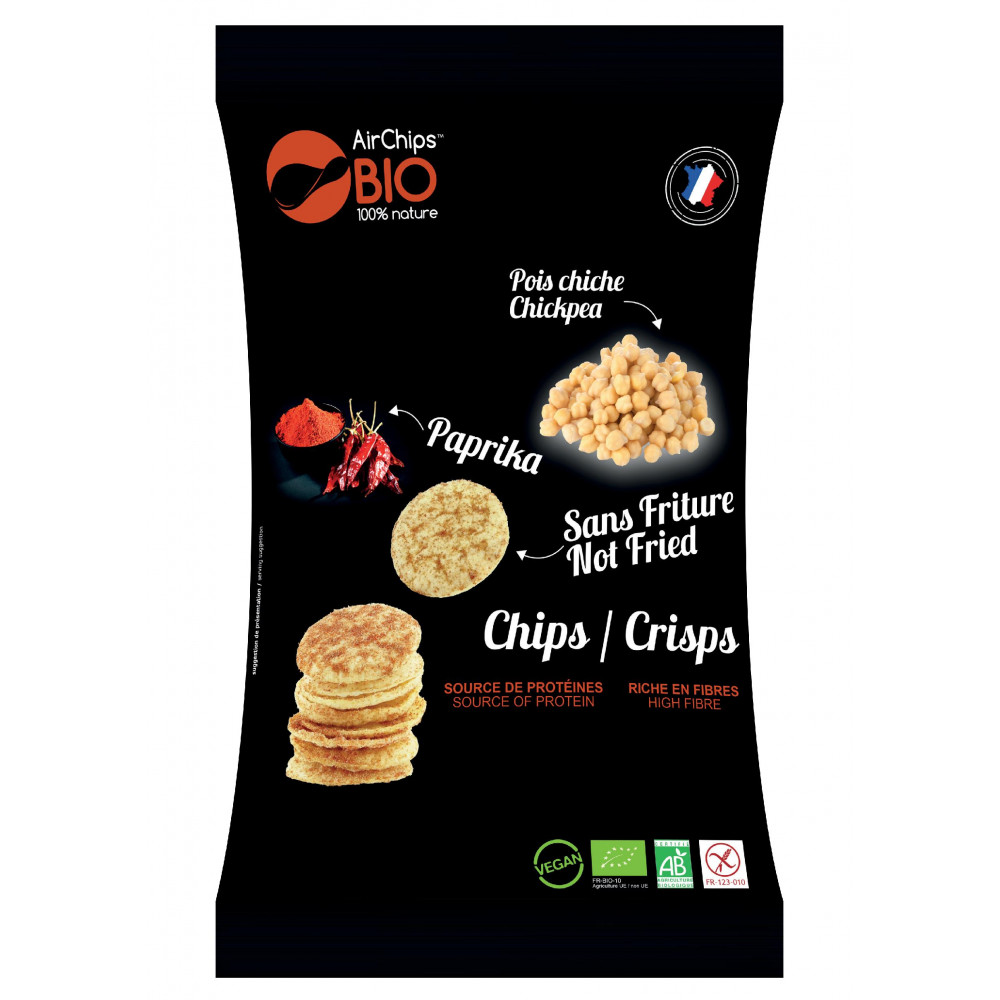 Chips à base de Pois Chiche et Paprika