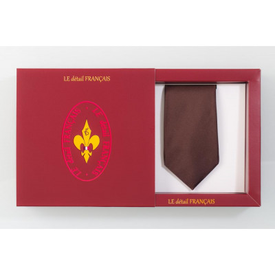 Cravate en soie fabriqué en france - le détail français
