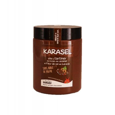 Karasel - pâte à tartiner chocolat lait noisettes et caramel au beurre salé - 570 g