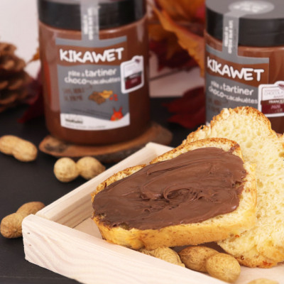 Kikawet - pâte à tartiner chocolat lait cacahuète - 570 g
