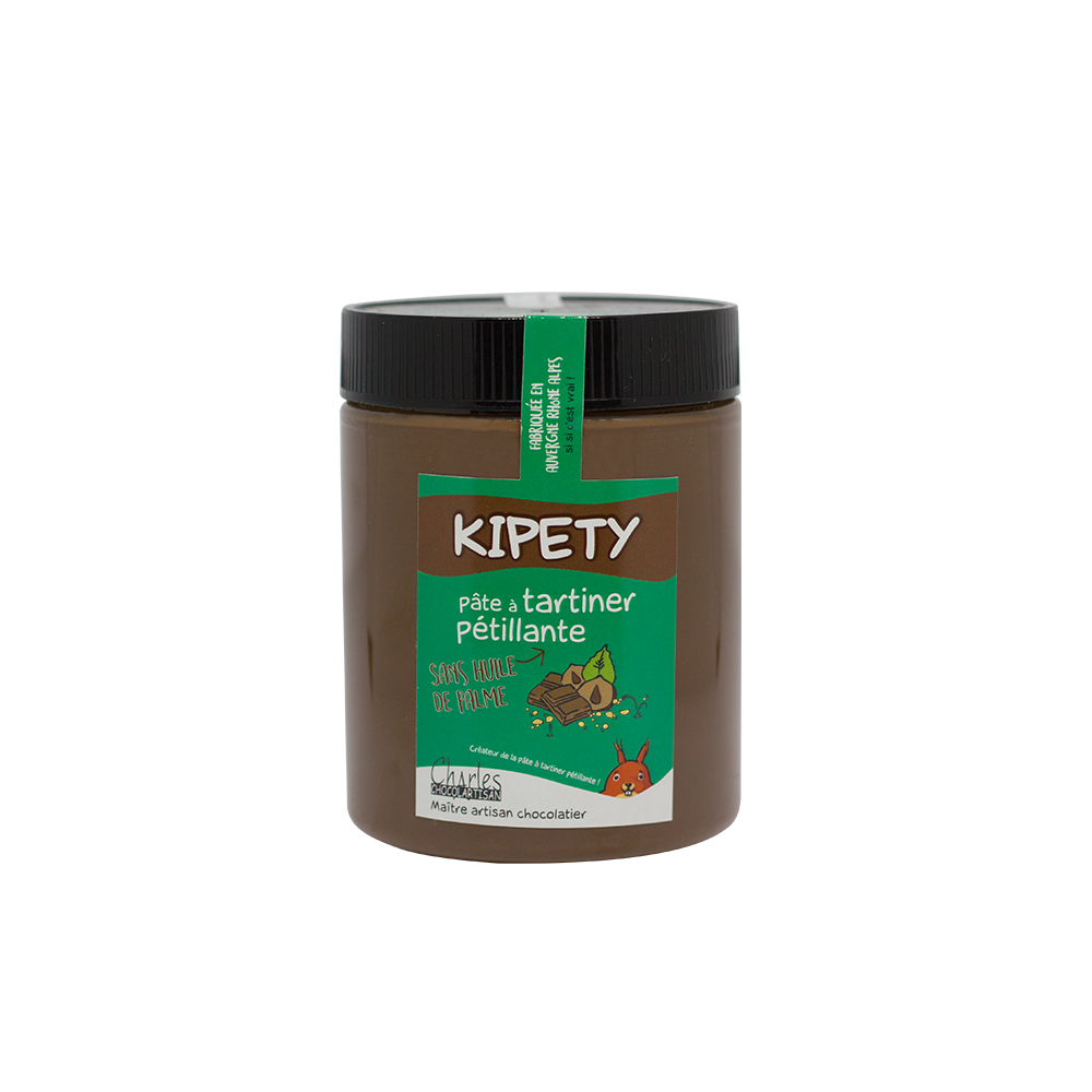 Kipety - pâte à tartiner chocolat noisettes pétillante - 570 g