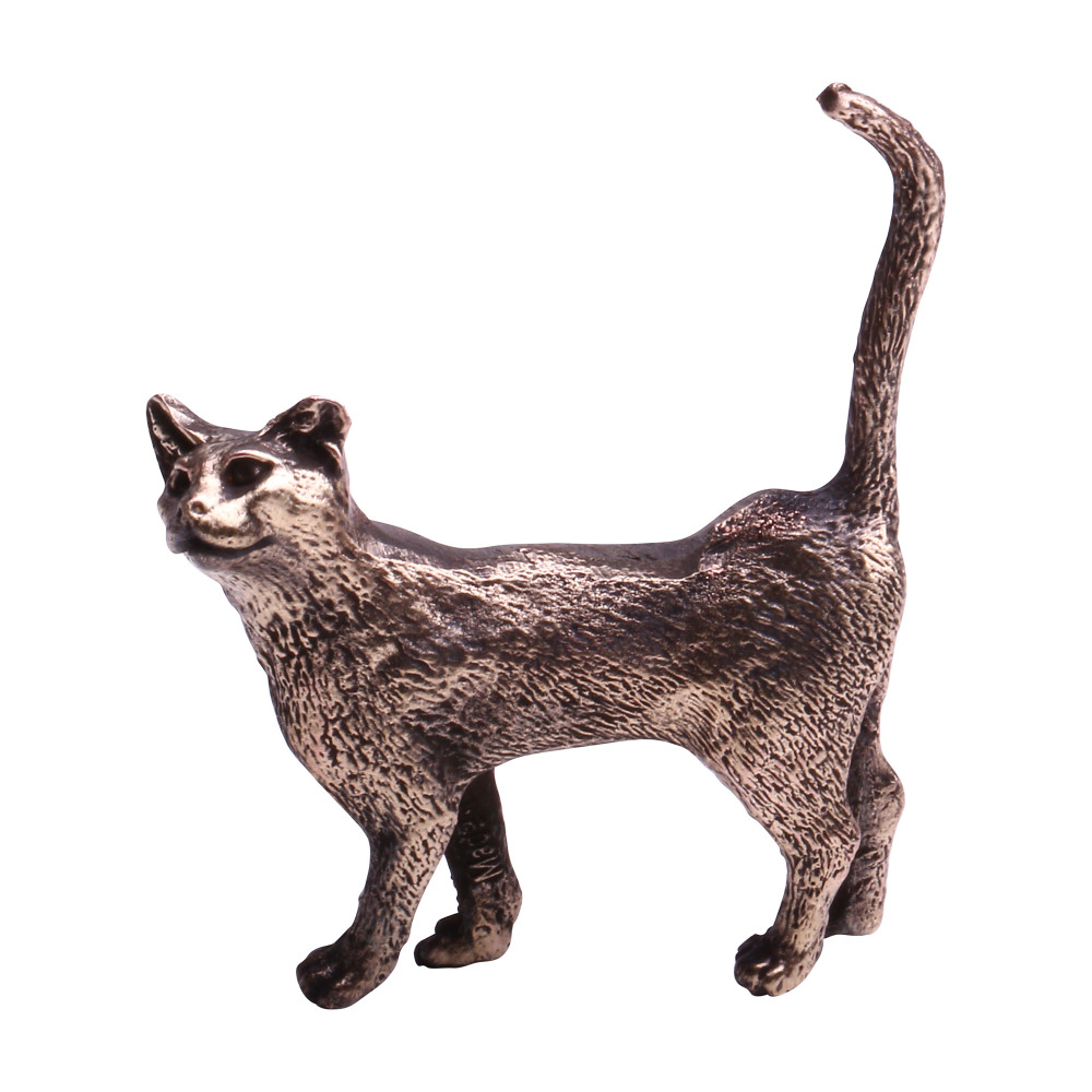 Reproduction chat miniature Chat sculpture miniature Chat de collection Chat décoratif Chat décor vitrine Figurine chat