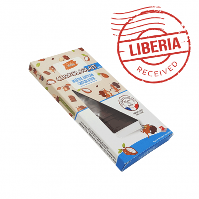 Tablette de chocolat au lait bean to bar origine Libéria 47%