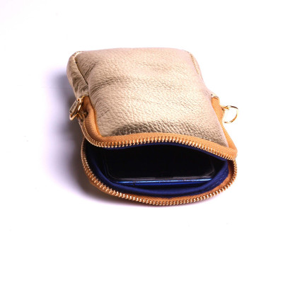 Sac pour smartphone Protection portable en cuir Trousse cuir pour portable Pochette en cuir de voyage 