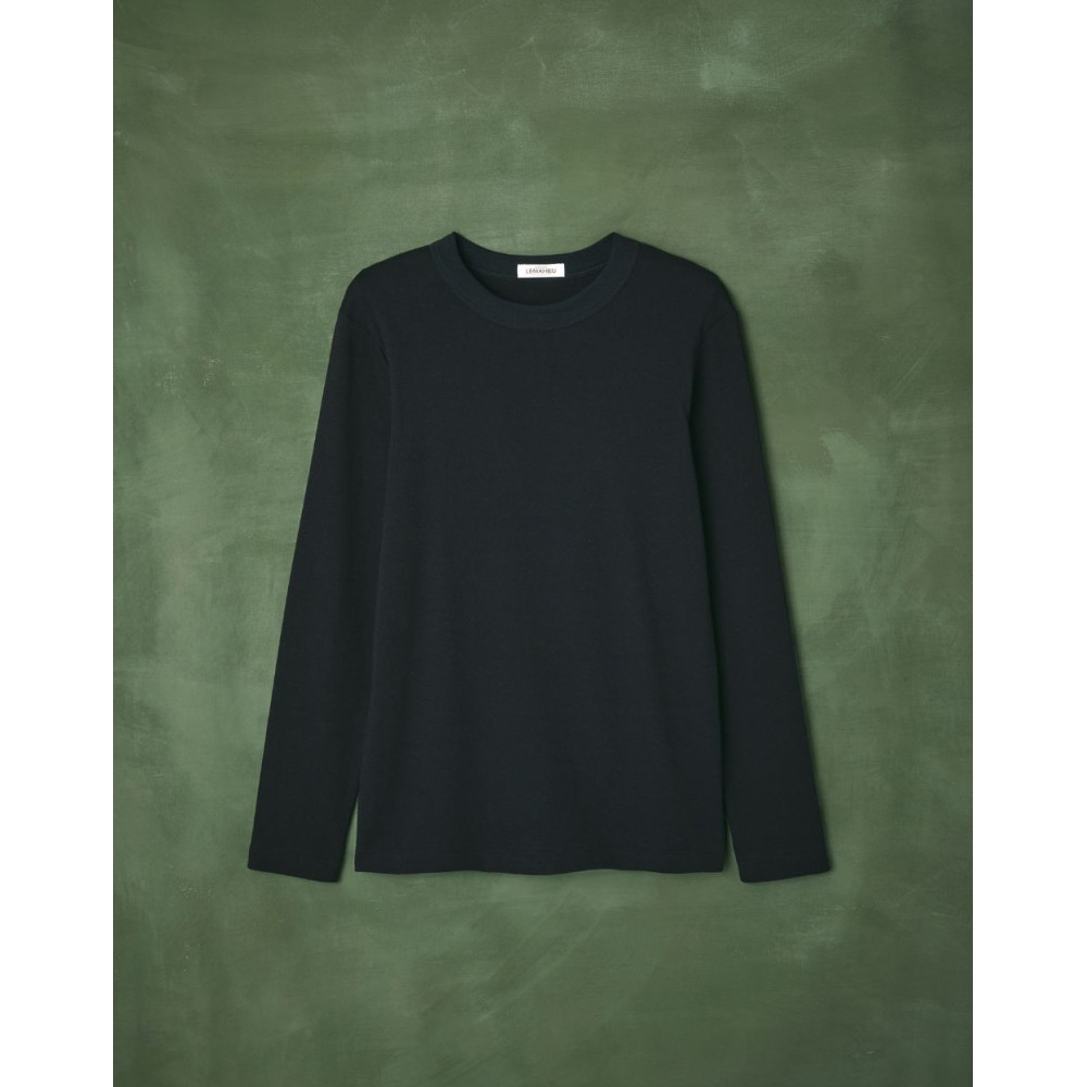 Tshirt homme laine manches longues - Noir LAINE