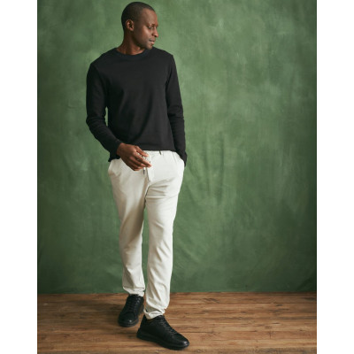 Tshirt homme laine manches longues - Noir LAINE