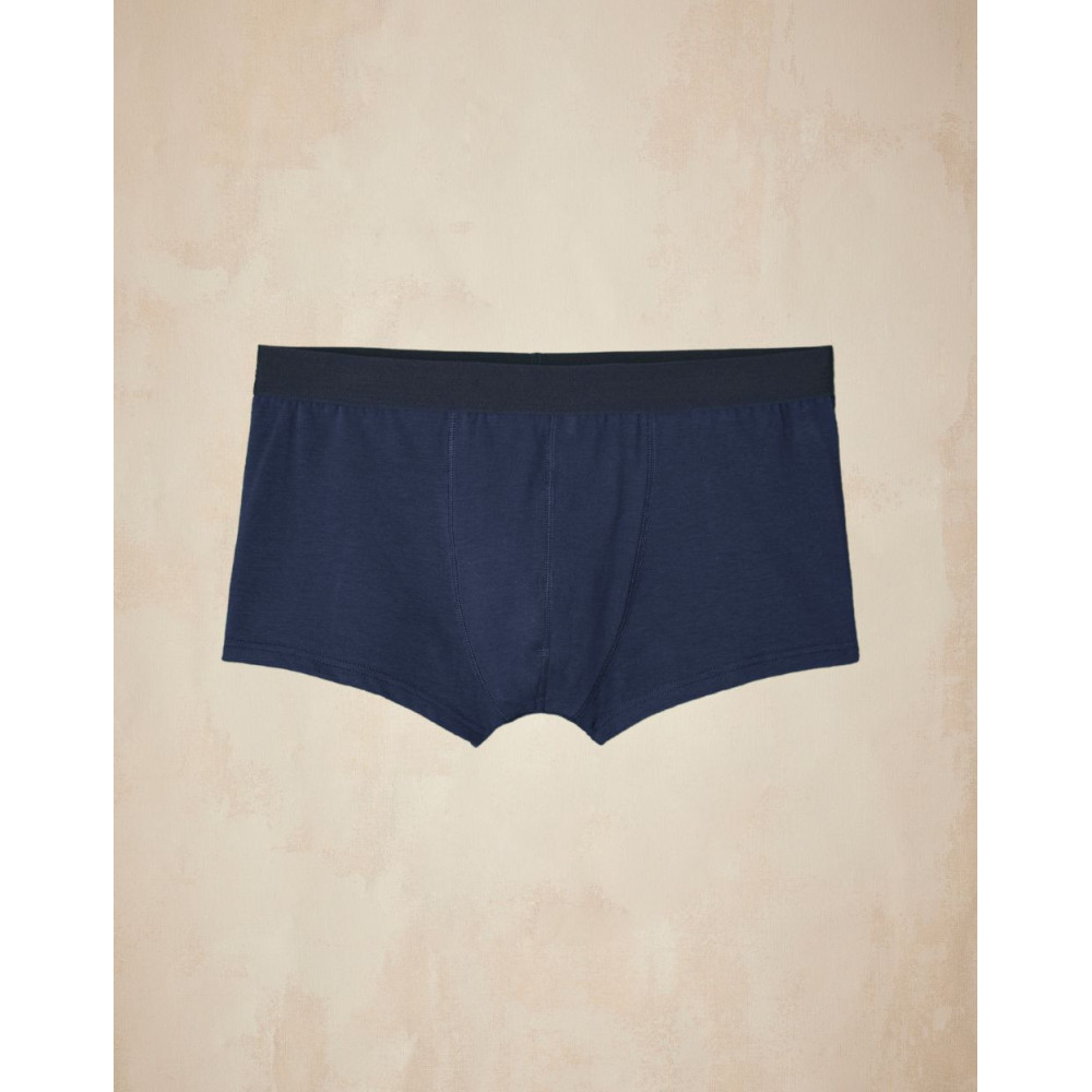Boxer court coton Bio - Marine