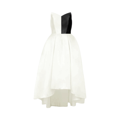Robe bustier monochrome blanche