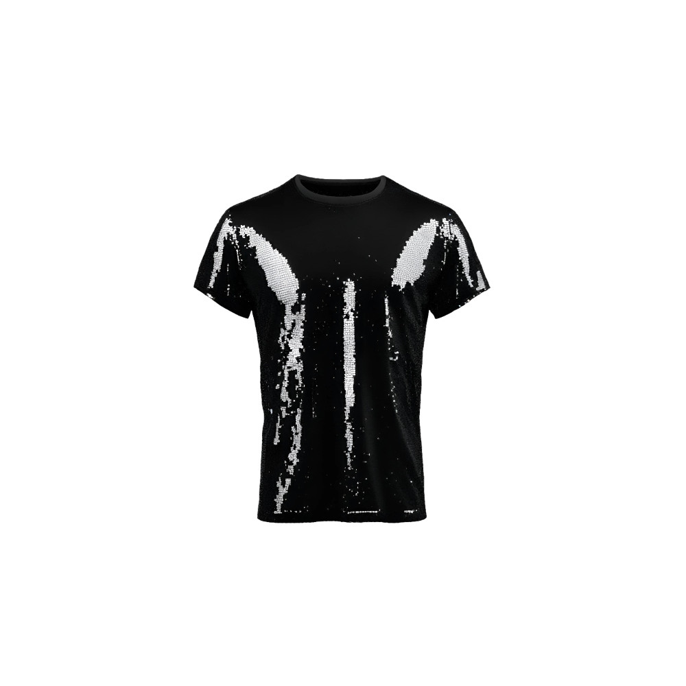 T-shirt à sequins noirs – Hator