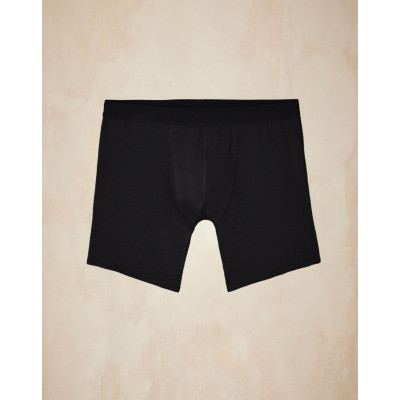 Boxer long en coton bio - Noir
