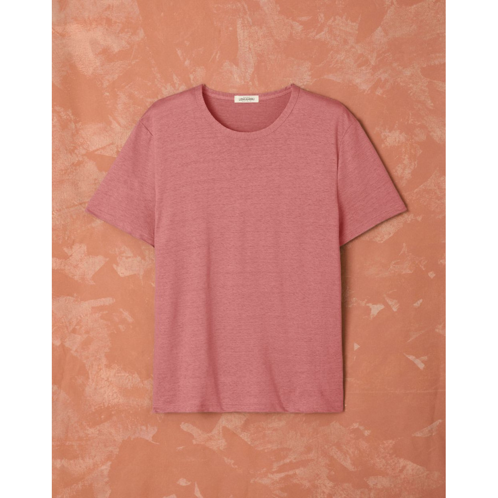 T-shirt homme 100%  Lin - Vieux Rose