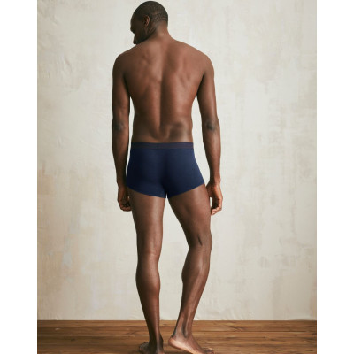 Boxer court coton Bio - Bleu minuit