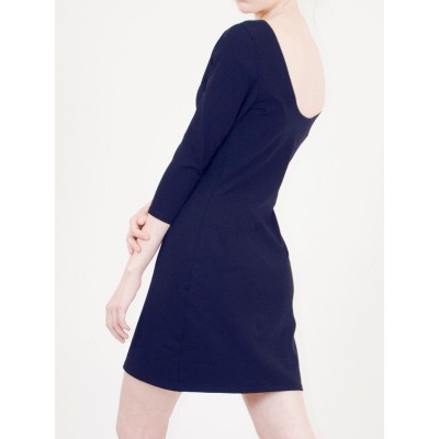 Robe Lula dos nu bio Bleue Marine