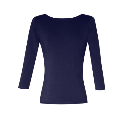 Top Lula dos nu bio bleu marine