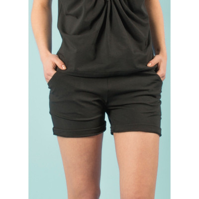 Short Gali en coton bio noir