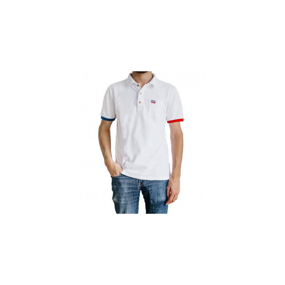 Polo Blanc céleste pour homme