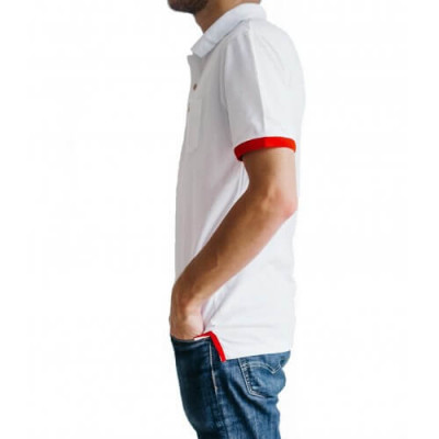 Polo Blanc céleste pour homme