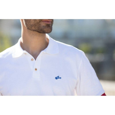 Polo Blanc céleste pour homme