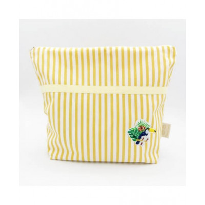 TROUSSE DE TOILETTE - GRAND MODÈLE - MOTIF "TOUCAN"