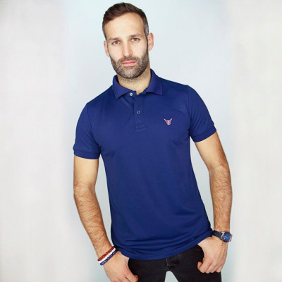 Polo BLEU homme - Manches courtes