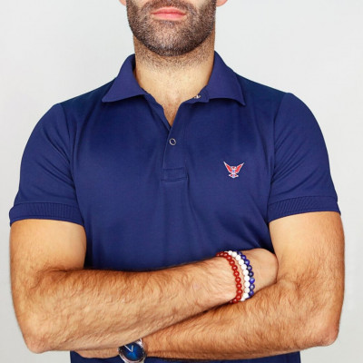 Polo BLEU homme - Manches courtes