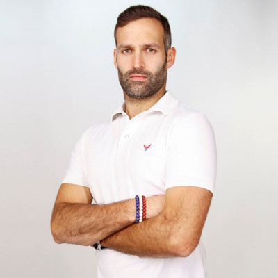 Polo BLANC homme - Manches longues