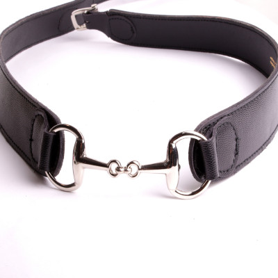 Ceinture Femme Cuir Noir ou Marron Boucle Equitation Mors à cheval.