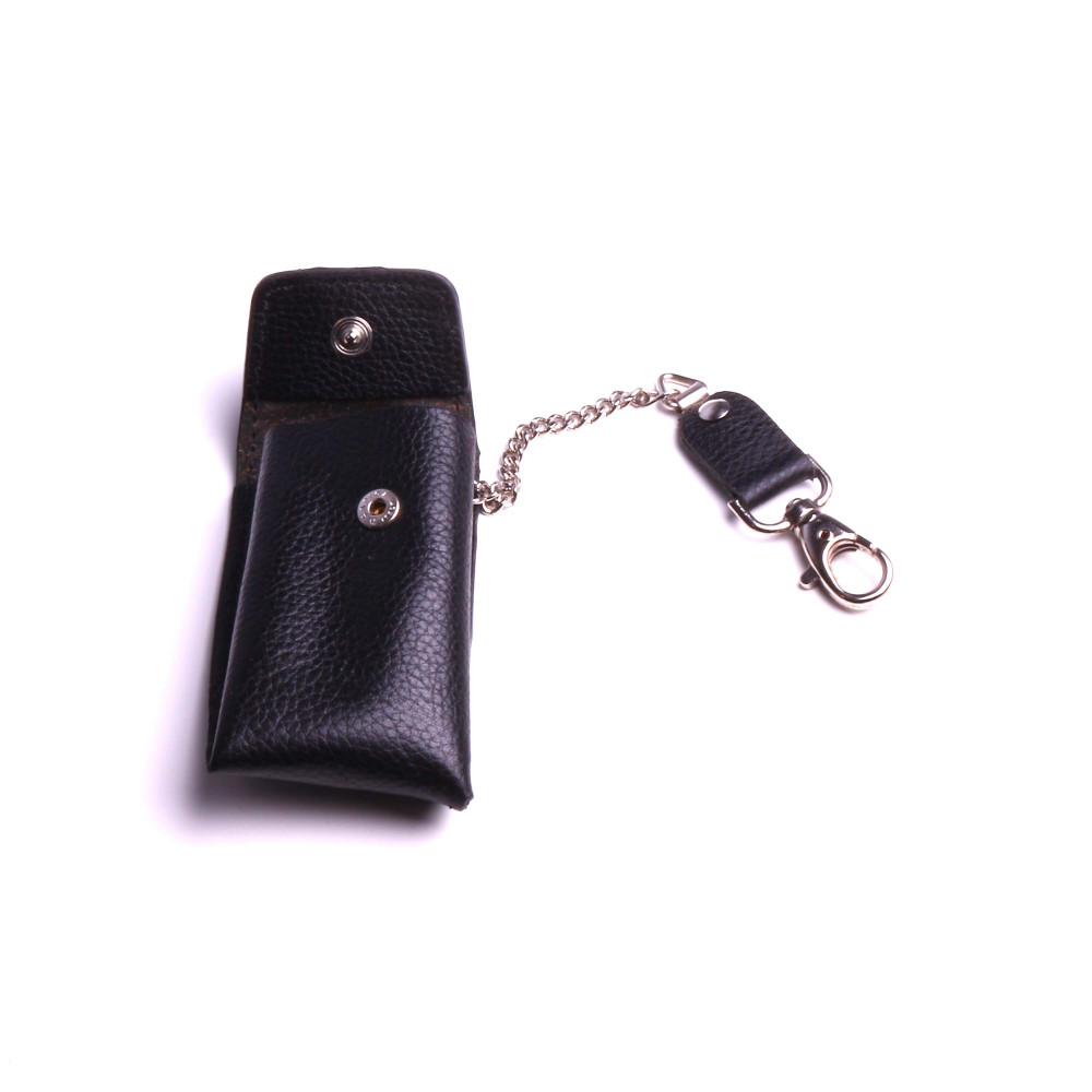 Etui montre gousset en cuir Etui poche cuir noir Etui poche cuir marron Etui poche avec chaine Etui cuir avec fixation 