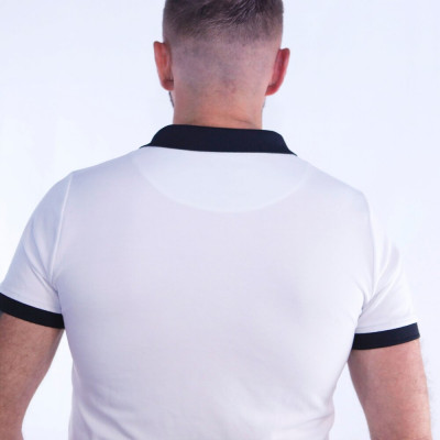 Polo NOIR ET BLANC homme - Manches courtes