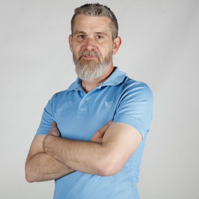 Polo BLEU CIEL homme - Manches courtes