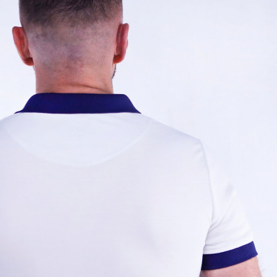 Polo BLEU ET BLANC homme - Manches courtes