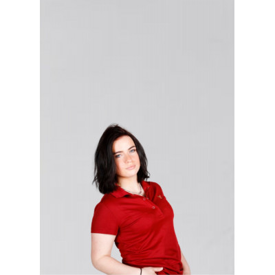 Polo GRENAT femme - Manches courtes