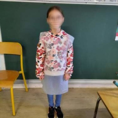 Tablier jetable en amidon de fécule de pomme de terre - enfant 4/6 ans