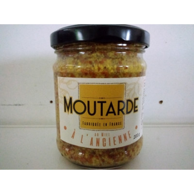 Moutarde à l'ancienne et au miel