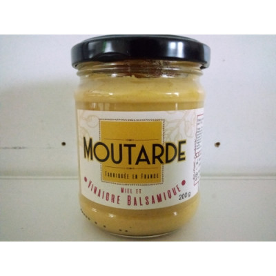 Moutarde au miel et vinaigre balsamique