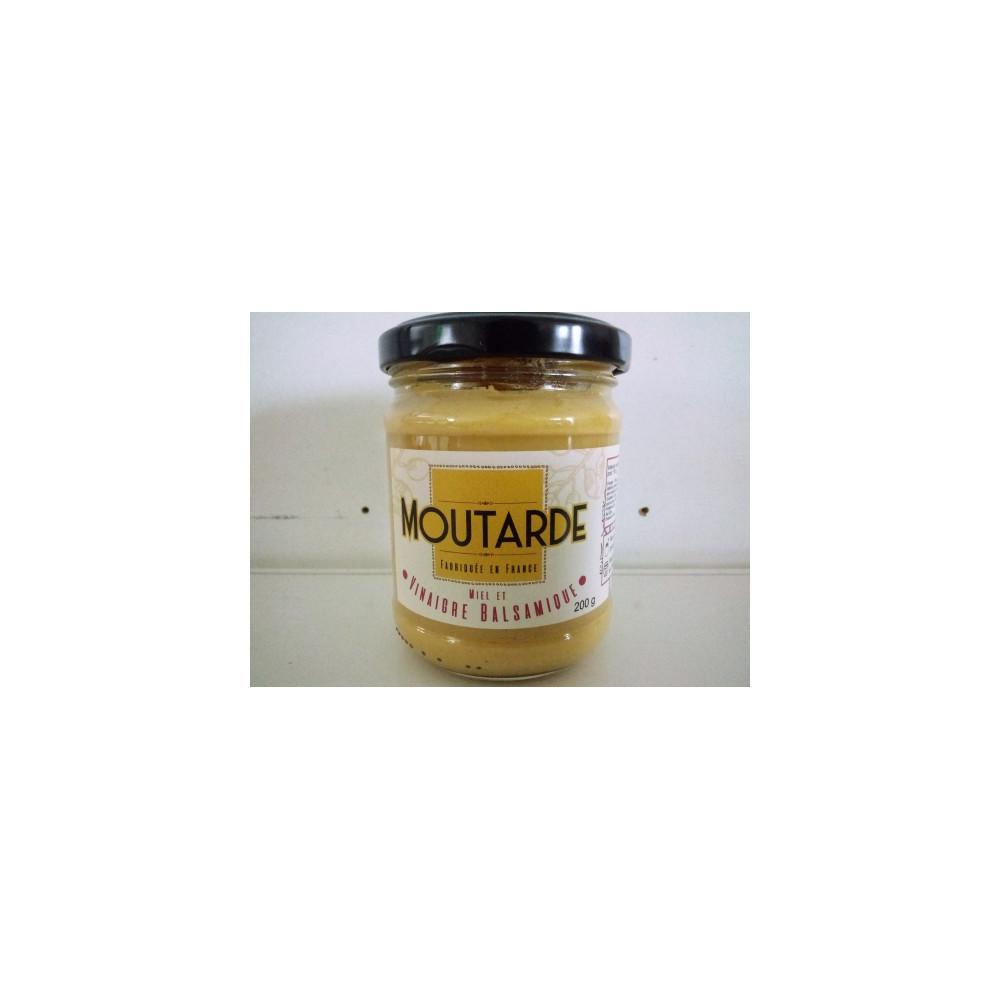 Moutarde au miel et vinaigre balsamique